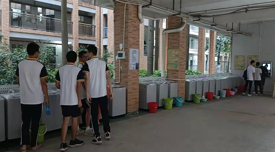 好評續(xù)單！江門一中學校持續(xù)追加共享洗衣機！