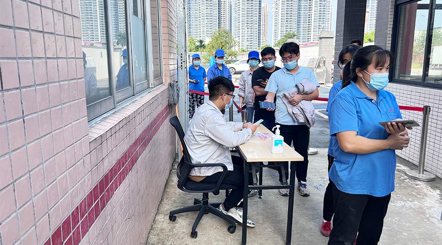 迅速防疫！金環(huán)電器積極配合醫(yī)護(hù)人員上門測(cè)核酸！