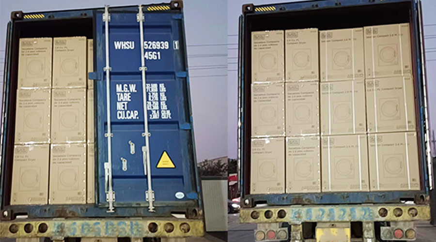 不分晝夜！完成客戶滾筒衣服烘干機發(fā)貨是職責所在