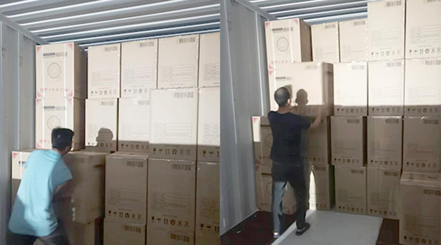 裝柜日常！日本客戶Sentern滾筒干衣機(jī)順利出貨