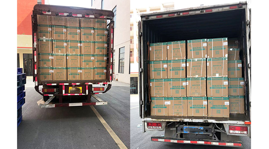 實況圖！金環(huán)電器完成國內(nèi)某知名品牌迷你洗衣機裝柜發(fā)貨